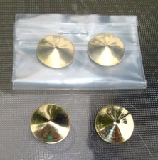 ZENTIH TRANS-OCEANIC KNOB BRIGHTS (PAIR) - CLEAR-COATING BY MOHAWK