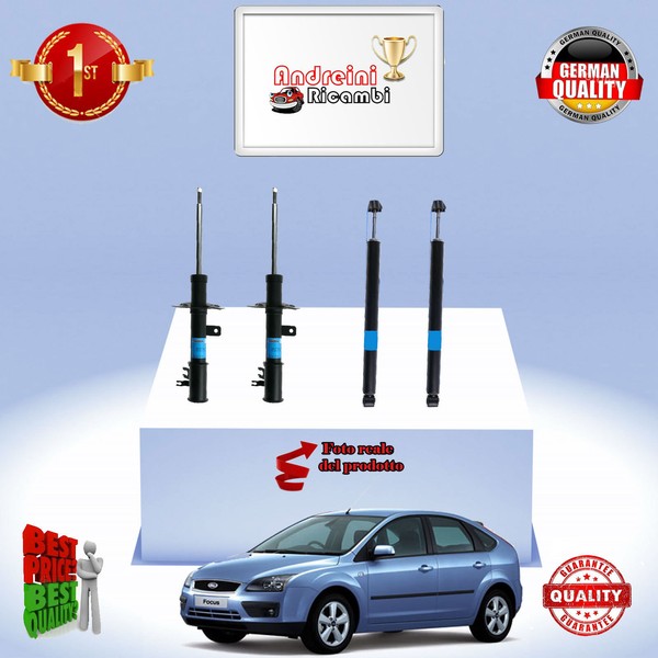 Set 4 StoßDäMpfer Vorderseite + Heck Ford Focus II 1.8 Tdci 85KW 115CV Von-image