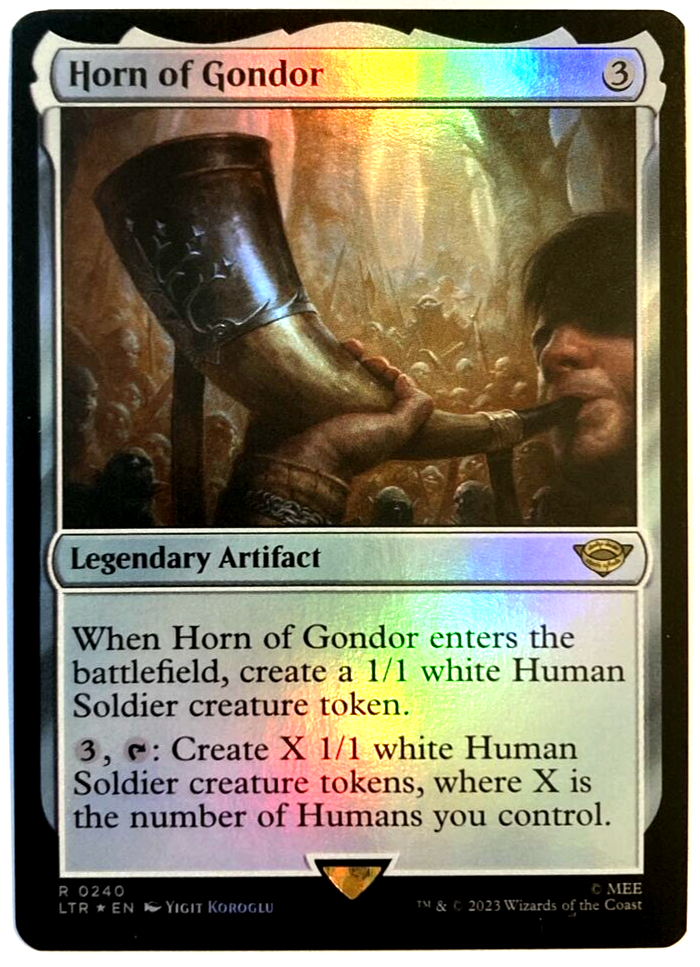 MTG Horn of Gondor *FOIL* The Lord of the Rings 0240 Pack Fresh | eBay