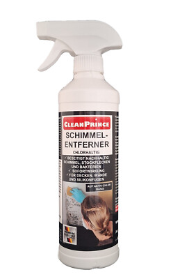 CleanPrince Schimmel Entferner chlorhaltig 0,5 Liter | Anti Ex Spezialreiniger