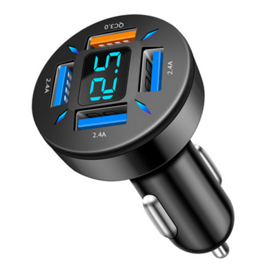 QC3.0 USB Fast Phone Charger Car Cigarette Lighter Socket Splitter Power Adapter