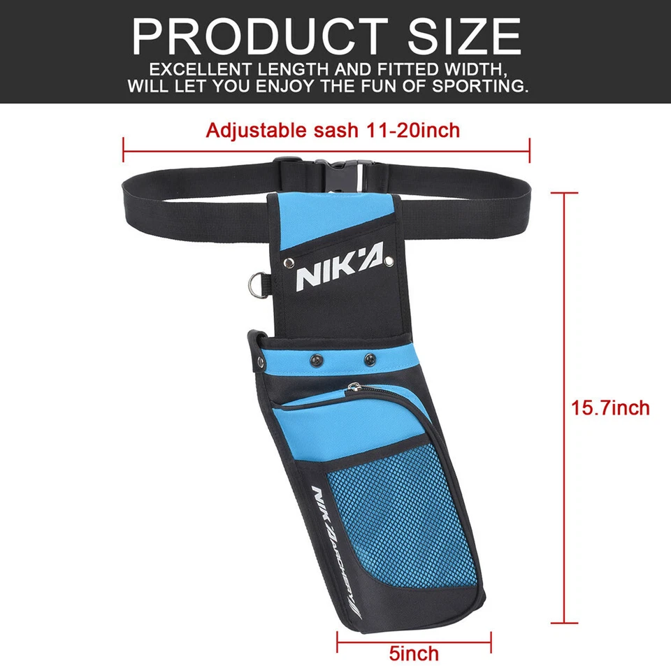 Archery Field Quiver With Adjustable Nylon Belt Lightweight Design Sits sets - Image 4 of 4