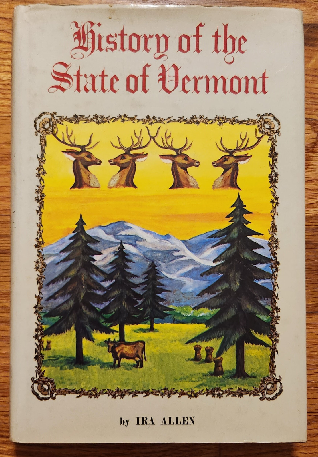 Natural & Political History of the State of Vermont HC Book Ira Allen