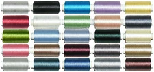 MADEIRA MACHINE EMBROIDERY THREAD, RAYON, 120D/2, 500MTR SPOOL, VARIOUS COLOURS