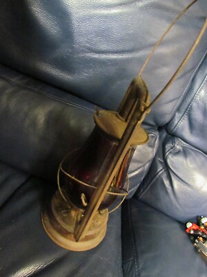 VINTAGE EMBURY MFG CO TRAFFIC LANTERN NO 210 Not SUPREME Dietz