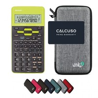 Sharp EL-531TH Taschenrechner + Schutztasche Hellgrau