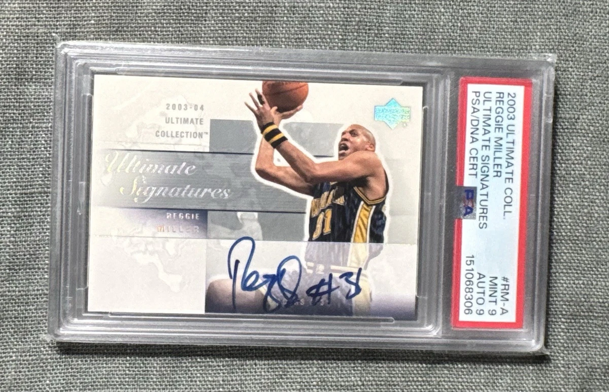 Reggie Miller Basketball Autographed Sports Trading Cards 