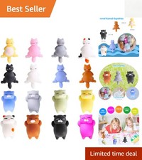 Collectible 16pcs Mini Cat Squishy Toys - Ideal Gifts for Birthdays  Parties