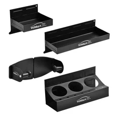 4pc Magnetic Toolbox Tray Set Tool Box Cabinet Side Shelf Storage Van Workshop