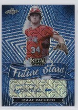 2021 Leaf Metal Draft Future Stars Blue Mojo /10 Izaac Pacheco #FS-IP1 Auto nd3
