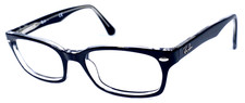 RAY-BAN RB5150 2034 Shiny Black/Clear Eyeglasses Frame 52-19-135