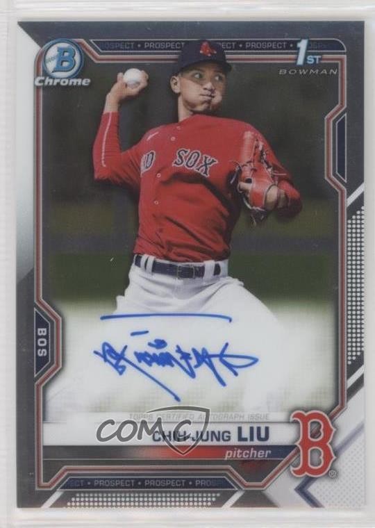 2021 Bowman Chrome Prospect Auto Chih-Jung Liu #CPA-CL Auto 0h1v