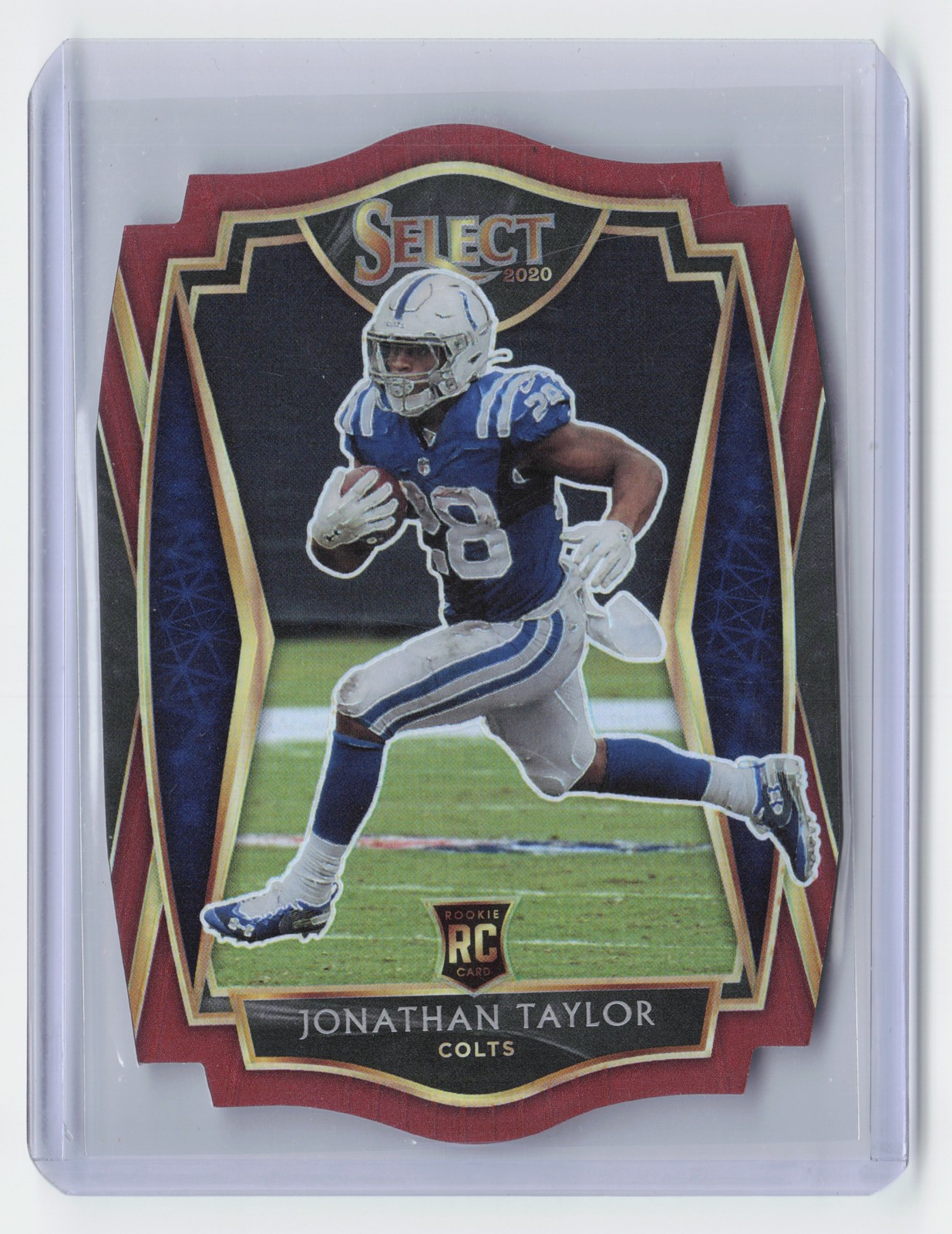 2020 Panini Select #153 Jonathan Taylor Maroon Prizm Die Cut