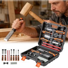 Chisel Set - 6 Pieces Woodworking Tools Set Honing Guide and Storage Case