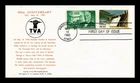 US COVER TVA TENNESSEE VALLEY AUTHORITY 50TH ANNIVERSARY FDC SCOTT 2042 COMBO