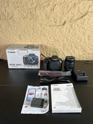 Canon EOS 2000D (Rebel T7) DSLR Camera + 18-55mm III Kit