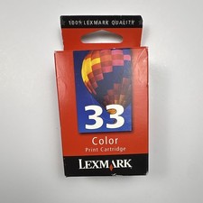 Lexmark 33 TriColor Genuine Inkjet Print Cartridge for P/X/Z Series NEW/SEALED