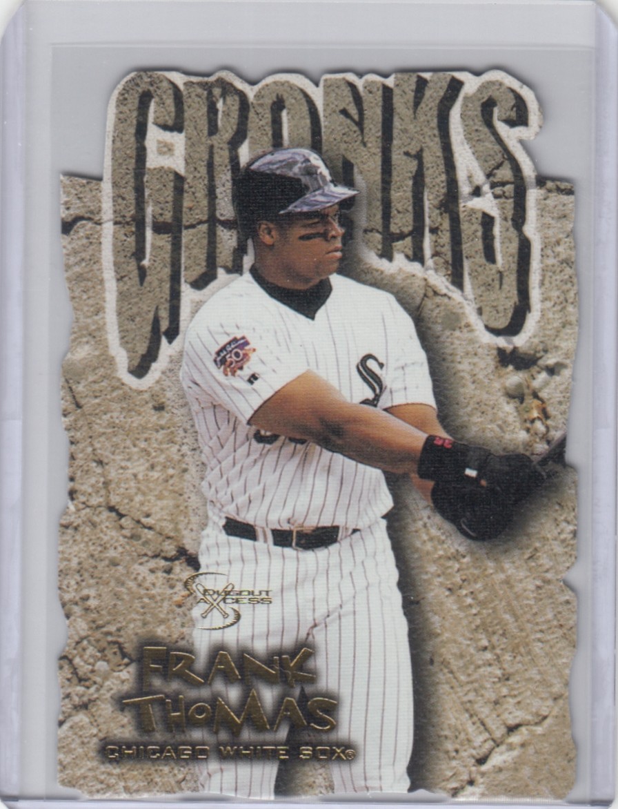 1998 Skybox Dugout Access FRANK THOMAS Gronks DIE CUT INSERT #7 White Sox HOF