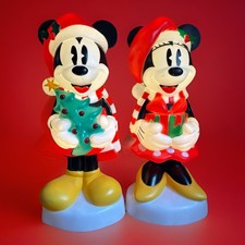 Disney Christmas Mickey  Minnie Mouse 24" Lit Blow Mold SET NEW 2024 LOWES