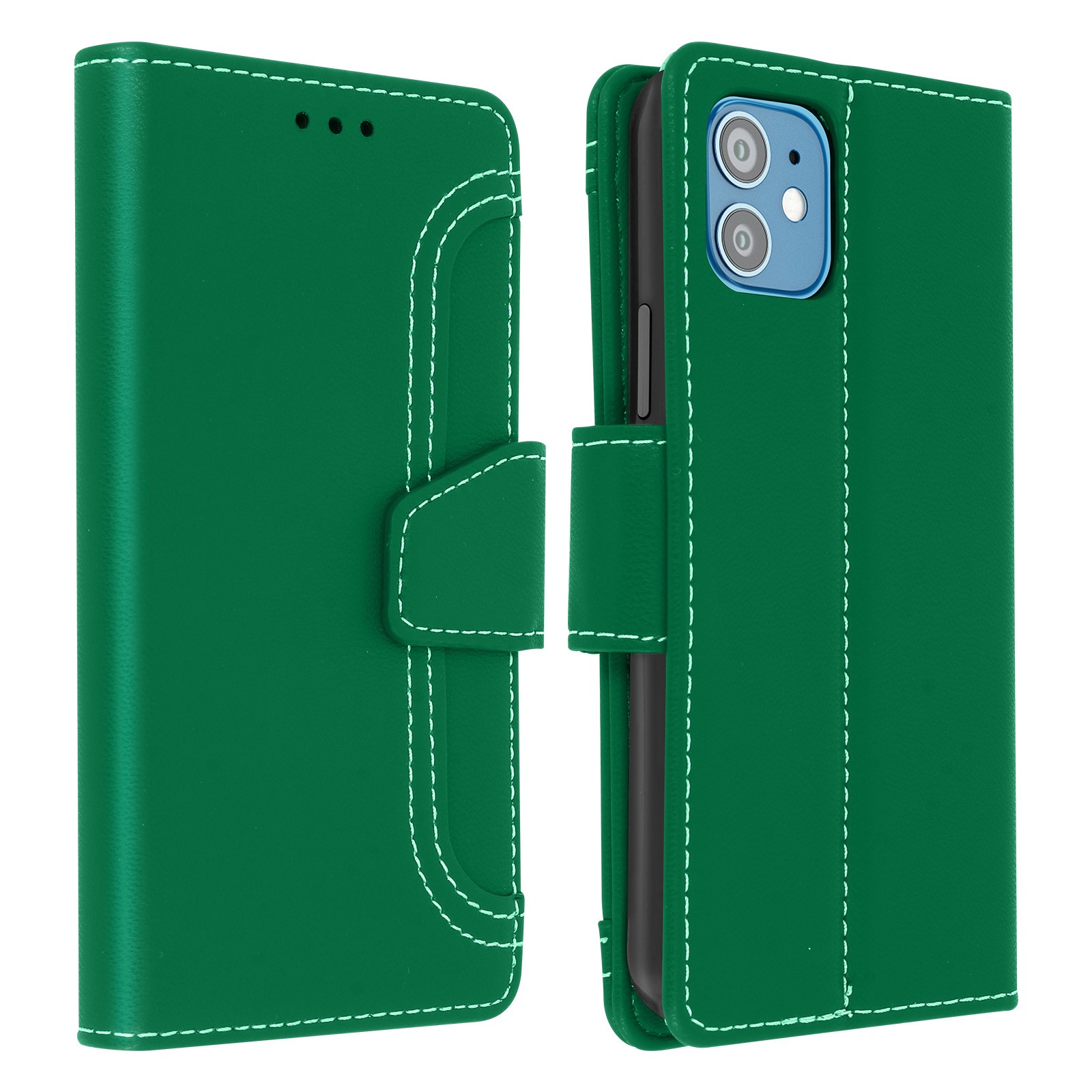 Housse iPhone 12 Mini Antichoc Avizar avec Étui Clapet Magnétique