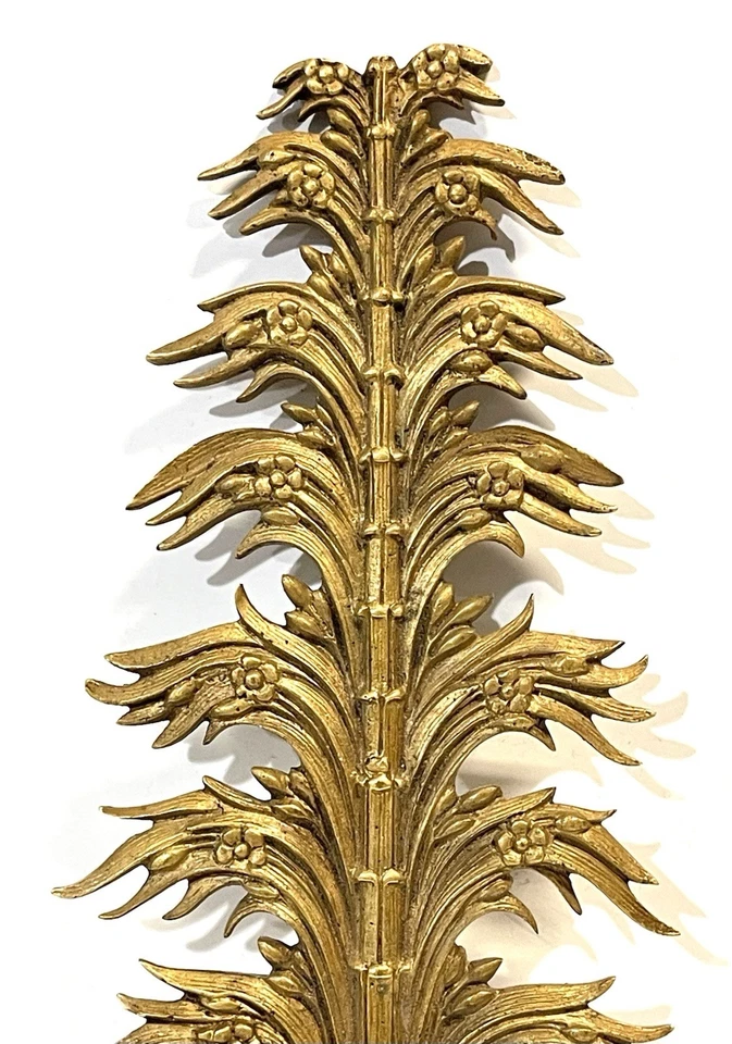 Antiguo bronce dorado francés P.E. Montaje Guerin Palm Ormolu Foto 2 de 4