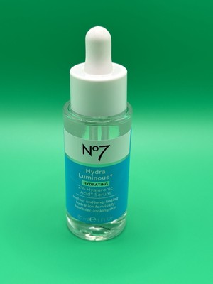 No7 Hydra Luminous Hydrating Serum 2% Hyaluronic Acid +5% Niacinamide 1 oz
