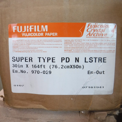 Genuine OEM Fujifilm Paper Super Type PD Roll 30'' x 164' Lustre 970-029