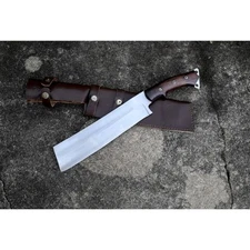 Custom Handmade Carbon Steel Blade Hefty Cleaver Knife | Hunting Knife Camping