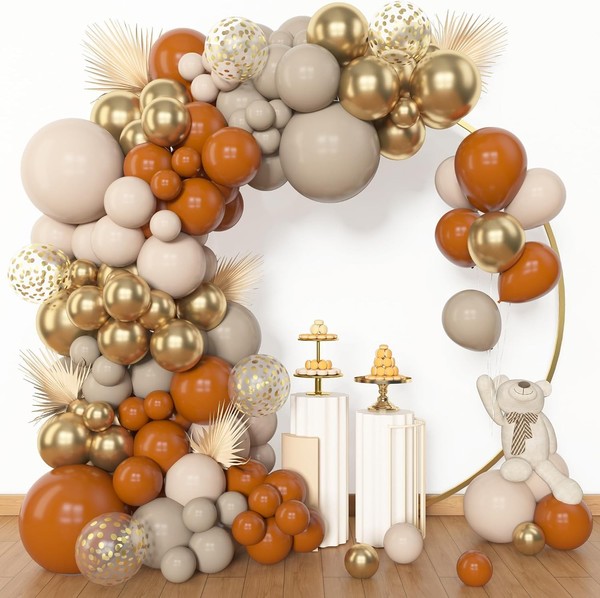 Luftballon Girlande Bogen Kit 153 StüCk Verbranntes Orange Dekoration Party-image