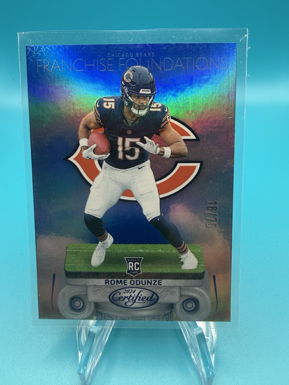 Rome Odunze Panini Certified Franchise Foundations #4 Mirror Blue