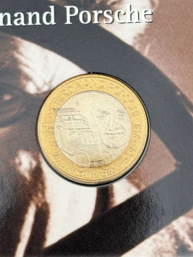 50 Schilling Österreich 2000 Ferdinand Porsche Gedenkmünze