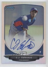 2013 Bowman Chrome Prospects Refractor /500 Carl Edwards Jr CJ #BCP-CE Auto 1h0