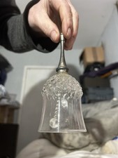 White Metal And Glass Bell