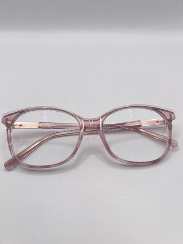 Morel Albertine-2 SP06 Eyeglasses Women's Pink Crystal Full Rim Cat Eye 51mm