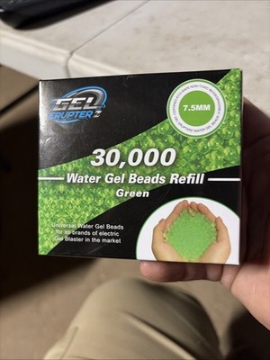 30000 Gel Blaster Gellets~Electric Green~((3 Packs of 10,000 each).