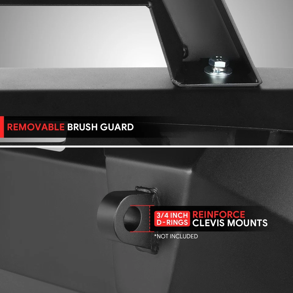 For 2016-2023 Toyota Tacoma Offroad Front Center Bumper w/ License Plate Mount - Image 4 of 4