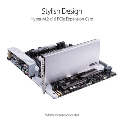 ASUS Hyper M.2 X16 Gen4 Karte PCIe 4.0 NVMe RAID Adapter Neu HYPERM.2X16GEN4CARD
