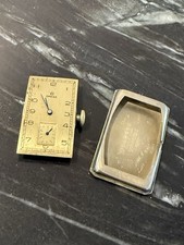 Vintage Omega Art Deco Cal T17 Manual Tank Wristwatch For Parts Wadsworth 14k GF