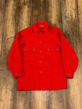 Vtg Boy Scouts Of America Jacket Mens 38 Red Wool Official Scout 60s Shacket