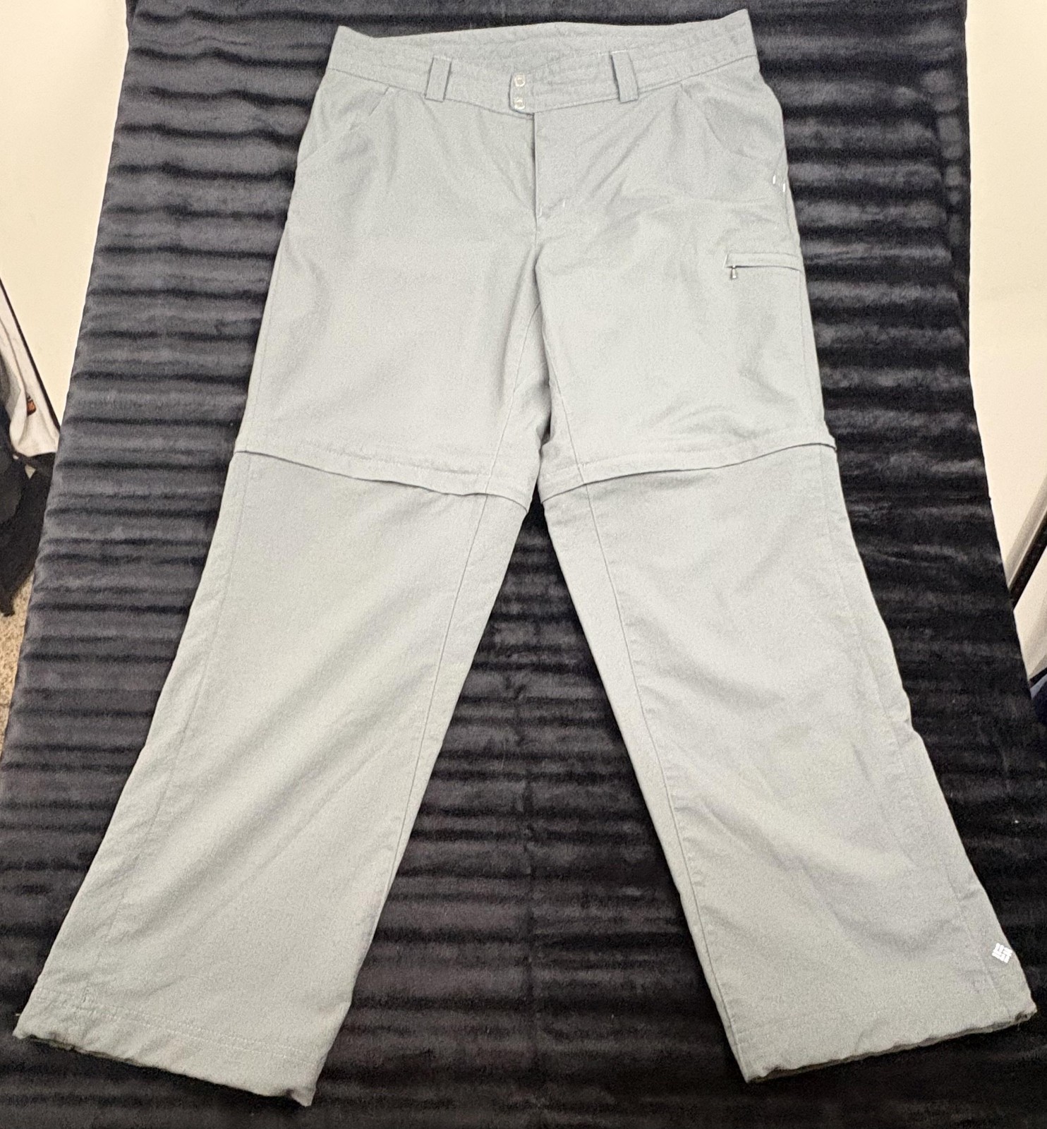 Womens 16w Gray Convertible Hiking Travel Sun