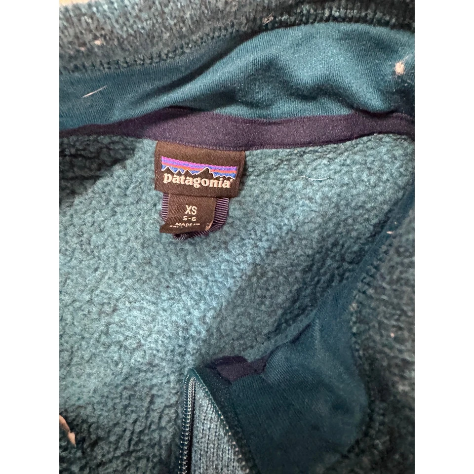 Patagonia Boys Better Sweater Full Zip Size XS Green Hiking Outdoor - Image 4 of 4