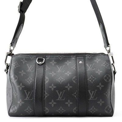 LOUIS VUITTON City・Keepall Monogram Eclipse / Monogram Eclipse Reverse Noi...