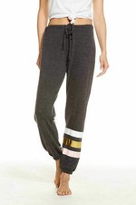 Chaser Knit Drawstring Slouchy Womens Jogger Pant Black