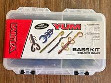 NEW YUM BASS KIT FISHING LURES TACKLE PACK SOFT PLASTIC LIZARDS WORMS CRAWFISH