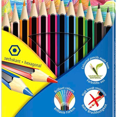 STAEDTLER Noris Colour Pencils - Assorted Colours (Pack of 12) - NEW