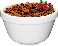 Pudding Bowl Steaming Pudding Bowls Basin Christmas White Ceramic 14cm 0.6 L