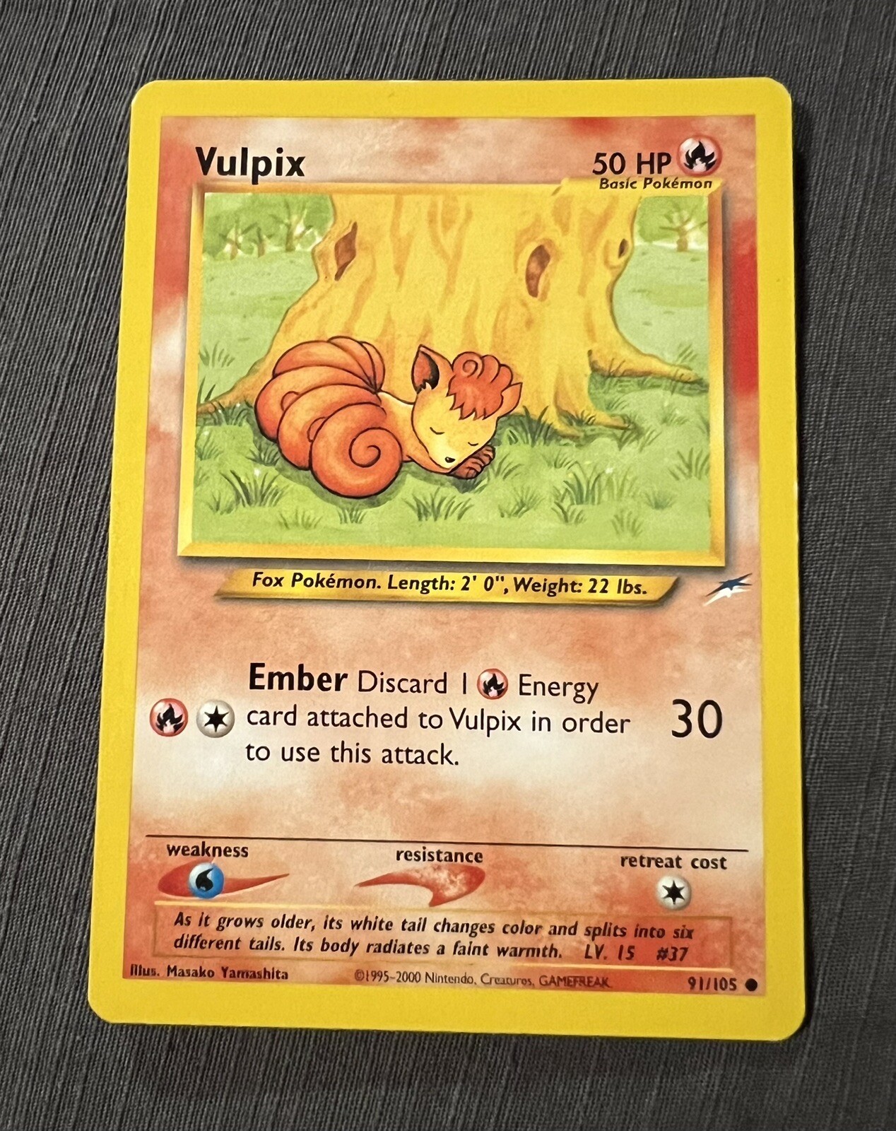 Vulpix Neo Destiny - NM - 2000 Pokémon - 91/105