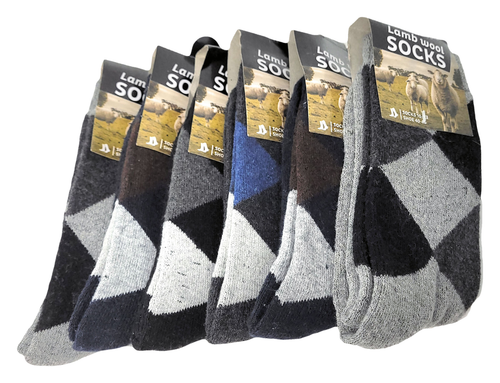 Lamb Wool Socks Men 10-13 Thermal Warm Winter Heavy Duty Boot Crew Socks - Picture 18 of 29
