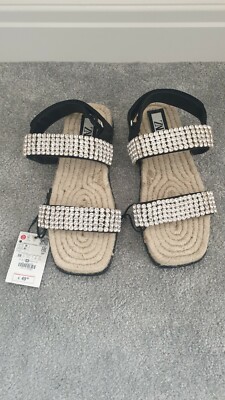 zara diamante sandals