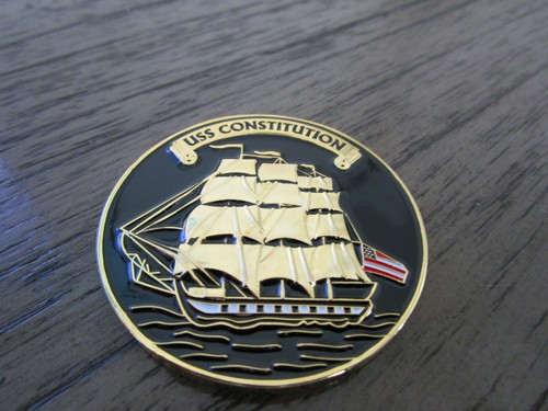 USS Constitution Once a Chief Always a Chief USN Navy CPO Challenge Münze - Bild 2 von 6